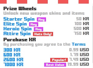 Krunker.io Store Items